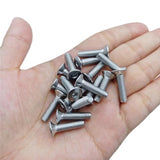 🔩 50 tornillos de cabeza plana #4-40 x 1/4 tornillos avellanados, llave Allen de acero inoxidable 18-8 (304), acabado brillante, 50 piezas