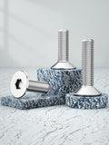 M8 x 80 (5 piezas) Tornillos de cabeza plana avellanados, acero inoxidable 304, acabado brillante, totalmente roscado, accionamiento hexagonal Allen métrico, DIN7991
