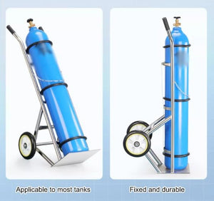 Carretilla portacilindros de Gas, Carretilla para Cilindros de propano con Asas y eslabones de Cadena, Carretilla para Transportar Cilindros de Gas.