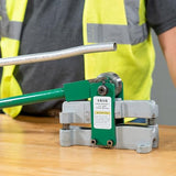 ▶ Dobladora de mano para conductos EMT de 1/2 pulgadas, plateado/verde
