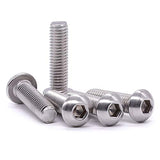 Tornillos de cabeza de botón de 5/16-18 x 3/4 pulgadas, acero inoxidable 304 18-8, rosca completa, rosca gruesa, unidad hexagonal Allen, 20 unidades