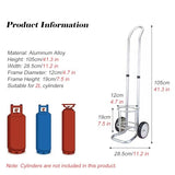▶ Carretilla Cilíndrica con Ruedas Y 2 Ruedas Giratorias, De Aleación De Aluminio, Altura Ajustable, Portátil, para Uso En Casa, Salas Y Clínicas, con Rue,with Wheels-12cm/4.7 in