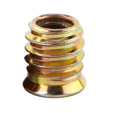 Tyenaza 20 Piezas M6 x 10 mm Tuercas para Madera, Remaches de Tuerca, Tuercas de Inserción para Madera, Tuercas de InsercióN Hexagonales de Acero al Carbono Roscadas para Muebles de Madera