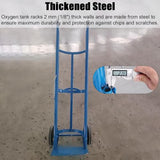 Carretilla De Mano para Cilindros De Oxígeno con 2 Ruedas Y Cadena De Seguridad, para Tanques De Nitrógeno/Acetileno, Ideal para Laboratorios Y Fábricas.