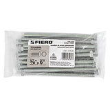 🔩 Fiero TORM-3/8X6, Tornillo tipo máquina, 3/8 x 6", bolsa con 15 pzas