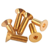 Tornillos hexagonales planos de latón con cabeza avellanada M2 M2.5 M3 M4 M5 M6 M8 40 mm M3 20 piezas