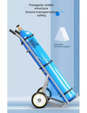 Carretilla portacilindros de Gas, Carretilla para Cilindros de propano con Asas y eslabones de Cadena, Carretilla para Transportar Cilindros de Gas.