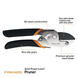 Tijeras de podar capacidad de corte de 5/8 pulgadas con tecnología de palanca de potencia que proporciona más potencia de corte, lo mejor para tallos secos, muertos y ramas pequeñas