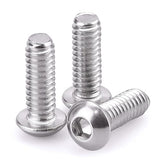 Tornillos de cabeza de botón de 5/16-18 x 3/4 pulgadas, acero inoxidable 304 18-8, rosca completa, rosca gruesa, unidad hexagonal Allen, 20 unidades