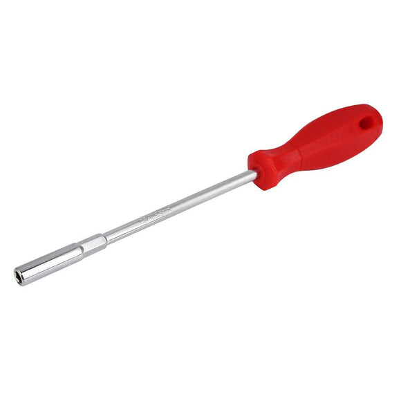 Herramienta de destornillador de tuerca Hexagonal Destornillador de Mango Rojo magnético Fuerte de Puntas alargadas para el hogar y la Industria(5.5mm)