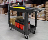 MaxWorks 80855 Carrito de Servicio de 500 Libras con Dos bandejas de 30 x 16 Pulgadas