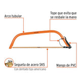 Truper AJT-30, Arco jardinero tubular, fabricado en acero, 30"