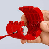 Cortador para tubos de plástico y manguitos de sellado 72 mm 90 22 10 BK Knipex BiX®