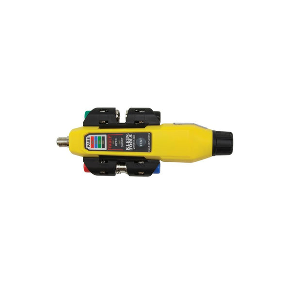 Klein Tools Explorer 2 Kit de probador coaxial, incluye probador de cables, trazador de cables, mapeador coaxial con controles remotos para probar hasta 4 ubicaciones