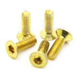 Idomin DIN7991 M3 M4 M5 M6 M8 Perno de Tornillo Allen de Cabeza Plana avellanada Hexagonal de latón (Color : 40mm, Size : M5 5pcs)