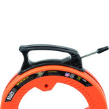 ▶ KLEIN TOOLS Guía jalacables de acero de 0.6 cm × 7.3 m, con diseño optimizado de la carcasa que reduce el esfuerzo de soltura Klein Tools