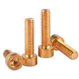 Tornillos de cabeza de botón de latón M3 M4 M5 M6 M8 M10 Allen hexagonal plana avellanada tornillo de cabeza 40 mm M5 10 piezas #DIN7991