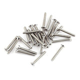 Tornillos de cabeza hexagonal de acero inoxidable 300pcs M2.5 A2 Perno con surtido de tuercas hexagonales, rosca completa, acabado sencillo (C: cabeza plana)