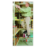 ▶ Escalera de tijera de aluminio con clasificación de resistencia en libras, 2 pies