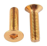 Tornillos hexagonales planos de latón con cabeza avellanada M2 M2.5 M3 M4 M5 M6 M8 40 mm M3 20 piezas