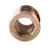 Tyenaza 20 Piezas M6 x 10 mm Tuercas para Madera, Remaches de Tuerca, Tuercas de Inserción para Madera, Tuercas de InsercióN Hexagonales de Acero al Carbono Roscadas para Muebles de Madera