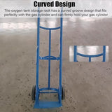 Carretilla De Mano para Cilindros De Oxígeno con 2 Ruedas Y Cadena De Seguridad, para Tanques De Nitrógeno/Acetileno, Ideal para Laboratorios Y Fábricas.