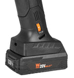 WEN Lijadora de archivos inalámbrica, velocidad variable con batería de iones de litio de 20 V máx. 2.0 Ah y cargador (20437)
