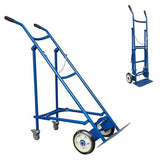 ▶ Soporte de acero con ruedas for cilindros de gas, 1 unidad. Carretilla de transporte portátil for tanques de oxígeno for uso industrial.