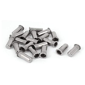 New Lon0167 M10 x Destacados 34mm Cabeza plana eficacia confiable estriada Extremo cerrado Tuerca de remache Inserte nutser-t 20PCS(id:a85 9a 38 0f2)