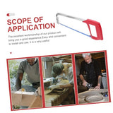 ▶ Gatuida Arco de Aluminio Ajustable de 12 Pulgadas para Carpintería Mango Estable Herramienta Portátil de Corte para Bricolaje y Profesionales Accesorio Alta Durabilidad