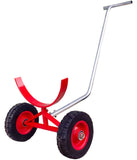 Carretillas de transporte de tuberías de alta resistencia, 1000 kg portátil para tuberías de acero DN400, se mueven fácilmente cargas pesadas (43 cm)