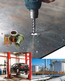 Kit de tuerca de remache 1/4 20 – Kit de tuerca de remache remache roscado de acero al carbono Kit de tuerca de inserción roscada de cabeza plana (1/4-20 tuerca de remache 115P)