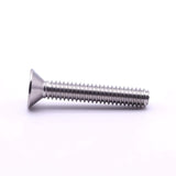 Tornillos de cabeza avellanada plana de 5/16-18 x 1-1/4 pulgadas, rosca completa, rosca de máquina, accionamiento hexagonal Allen, acero inoxidable 304 18-8 SS, 20 piezas