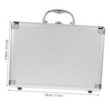 ▶ MALETIN CON RUEDAS Metálico de Aleación de Aluminio Resistente con Cerradura Caja Organizadora Vacía para Herramientas y Maquillaje Compacto y Portátil para Hombre Oficina