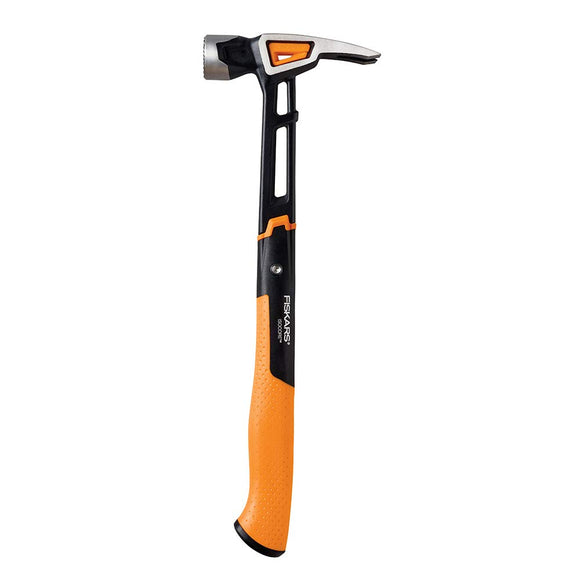 ▶ Fiskars 750241-1001 IsoCore 22 oz Milled-face Framing Hammer, 16