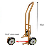 Carro Portátil para Cilindros De Gas - Estante Rodante Ligero De Acero Inoxidable - Estante Fijo para Cilindros De Gas Carretilla Manual para Transporte De Tanques De Acetileno