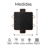 ▶  Cubierta para Mascotas, Funda Cubre Asientos de Autos, Sillones. Ideal para Perros y Gatos, para Asiento Trasero, Cajuela o Sofa, Medidas: 137 * 147 * 40cm Impermeable (Negra Completa)