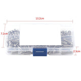 🔩 Walfront 230 unids Tornillos y Tuercas Set M3 Metric Acero Inoxidable Hexagonal Socket Button Head Cap Tornillos Kit