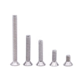 Tornillos de cabeza avellanada plana de 5/16-18 x 1-1/4 pulgadas, rosca completa, rosca de máquina, accionamiento hexagonal Allen, acero inoxidable 304 18-8 SS, 20 piezas