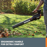 Soplador de Hojas inalámbrico de 20 V, soplador eléctrico con Ventilador de turbina, sopladores para Cuidado del césped con Control de 2 velocidades, batería y Cargador Incluido WORX