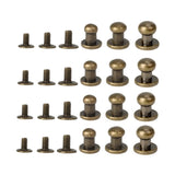 🔩 DIYEAH Juego De 72 Piezas De Herrajes Para Artículos De Cuero Tornillos De Remache De Aleación Mini Tachuelas Para Equipaje Cinturones Bolsos Zapatos Proyectos De Manualidades