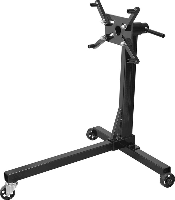 BIG RED - Soporte de Motor, Capacidad de 3/8 toneladas, Soporte de Motor Giratorio de Acero con Cabezal Ajustable de 360 Grados, 3 Ruedas, 4 Brazos Ajustables, para Mantenimiento de