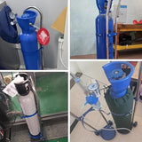 Carretilla portátil con Ruedas for Transportar Cilindros de oxígeno, Ligera y de una Sola Mano, for Tanques de Gas de 10, 15 y 20 litros. Soporte para bombona de Gas(20L 110cm(43 3/10"))