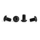 50 tornillos M3 x 4 mm de cabeza de botón, acero de aleación de grado 10.9, llave Allen, acabado de óxido negro, rosca completa (grado 10.9, M3 x 4 mm, 50 unidades)