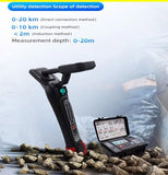 ▶ Buscador de tuberías y cables subterráneos Rastreamiento Inteligente de Cables Con Precisión de Profundidad de 20m ± 5% a -10% Capacidad Anti-Interferencia