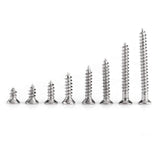 Paquete de 800 piezas de tornillos de acero al carbono M2 Unidad cruzada cabeza plana autoperforantes kits Kits para máquina de carpintería sujetador