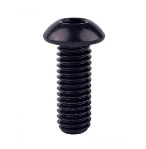 VAMUOEFL Tornillos de cabeza de botón de 5/16-18 x 3/4 pulgadas (1/4 a 2 pulgadas disponibles), acero inoxidable 304 18-8, acabado exterior negro, unidad hexagonal Allen, totalmente roscado, 10