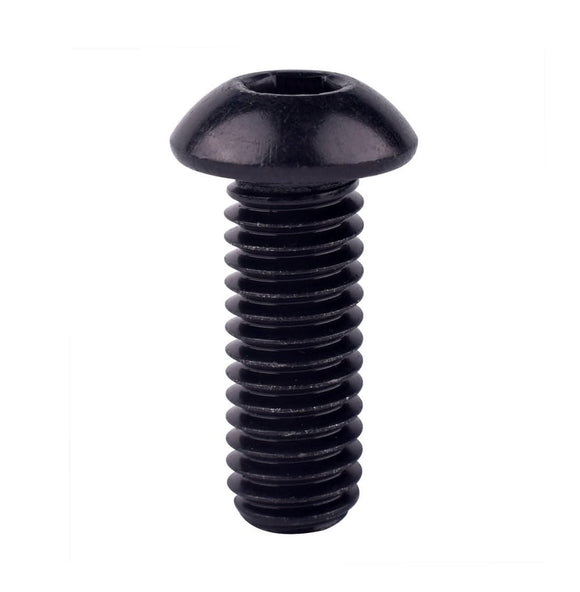 VAMUOEFL Tornillos de cabeza de botón de 5/16-18 x 3/4 pulgadas (1/4 a 2 pulgadas disponibles), acero inoxidable 304 18-8, acabado exterior negro, unidad hexagonal Allen, totalmente roscado, 10