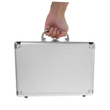 ▶ MALETIN CON RUEDAS Metálico de Aleación de Aluminio Resistente con Cerradura Caja Organizadora Vacía para Herramientas y Maquillaje Compacto y Portátil para Hombre Oficina