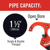 Cortador de extensión tubular para cordal, 1-1/4 pulgadas, rojo Ridgid